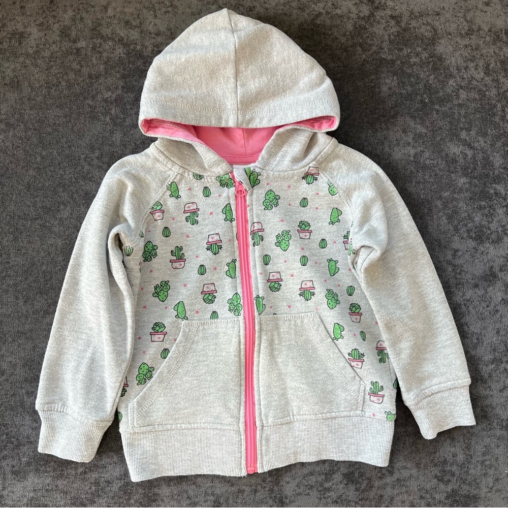 Kids Korner Girls Cactus Full Zip Size 3T